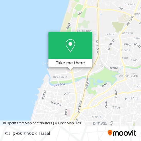 מספרת פס-קו גבי map