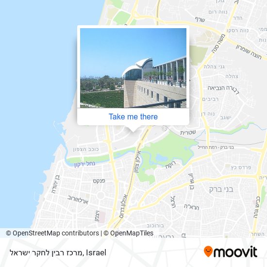 מרכז רבין לחקר ישראל map