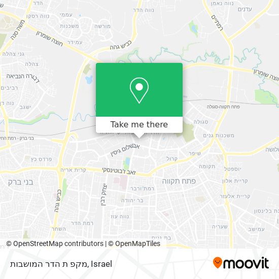 מקפ ת הדר המושבות map