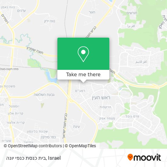 בית כנסת כנפי יונה map