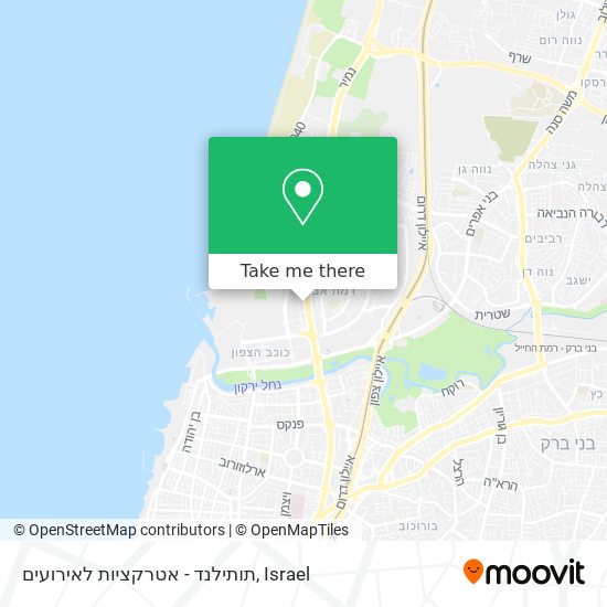 תותילנד - אטרקציות לאירועים map