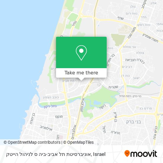 אוניברסיטת תל אביב-ביה ס לניהול הייטק map