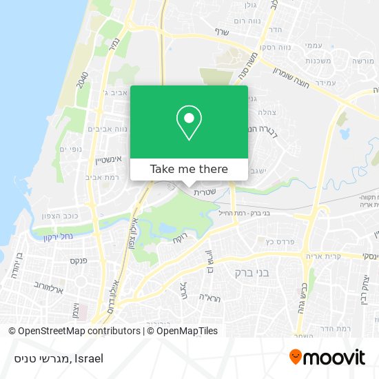 מגרשי טניס map