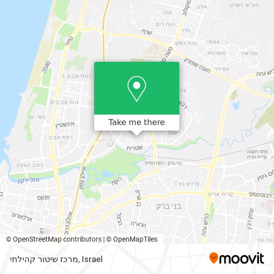 מרכז שיטור קהילתי map