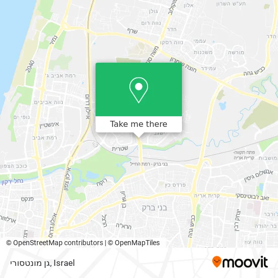 Карта גן מונטסורי
