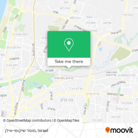 מוסד שיקומי-אילן map