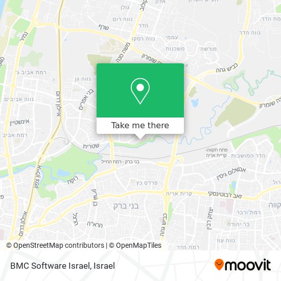 BMC Software Israel map