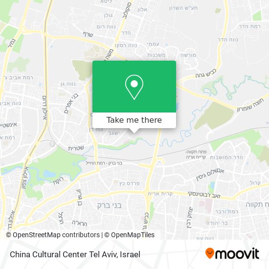 China Cultural Center Tel Aviv map