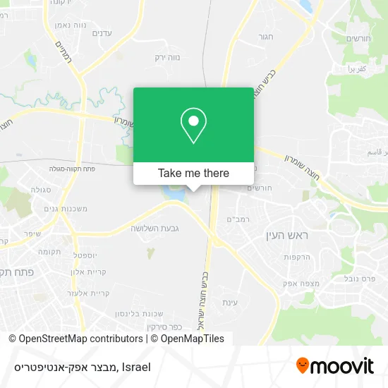 Карта מבצר אפק-אנטיפטריס