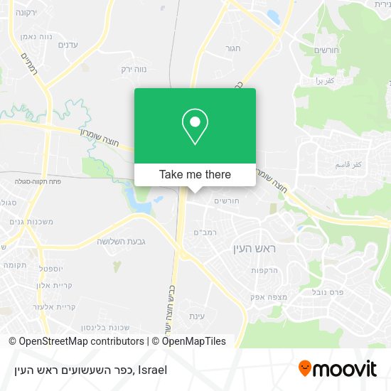 כפר השעשועים ראש העין map
