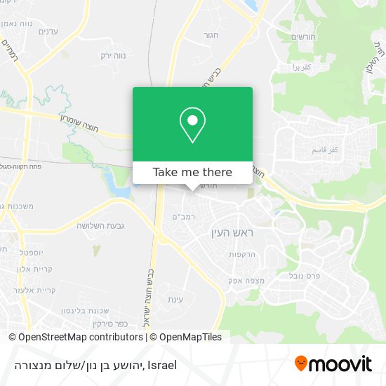 יהושע בן נון/שלום מנצורה map