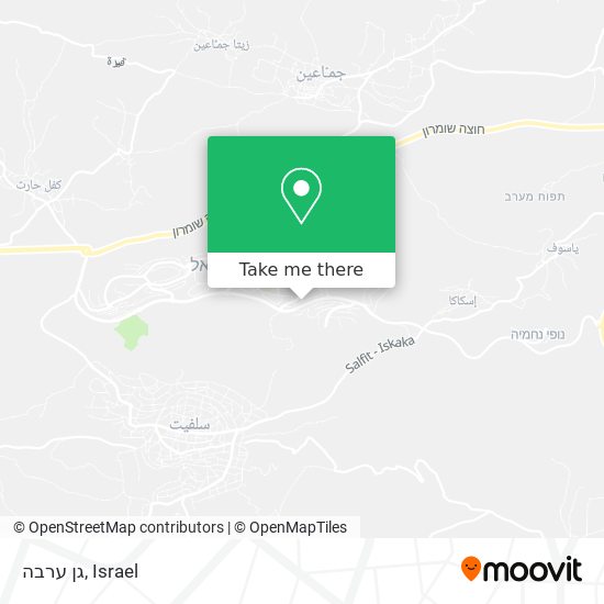 גן ערבה map