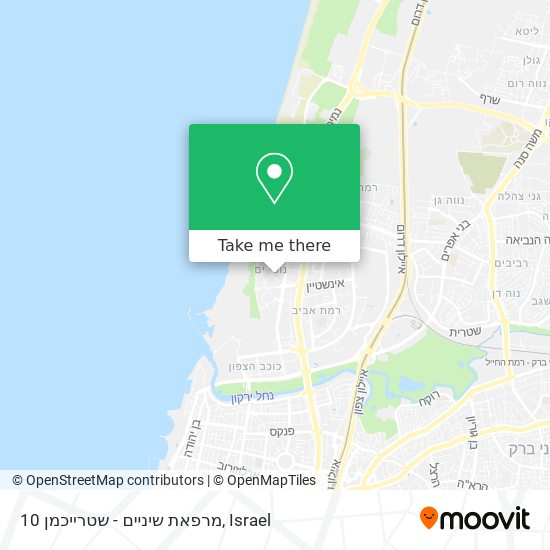 מרפאת שיניים - שטרייכמן 10 map