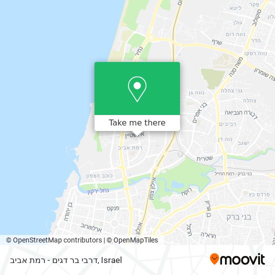 Карта דרבי בר דגים - רמת אביב