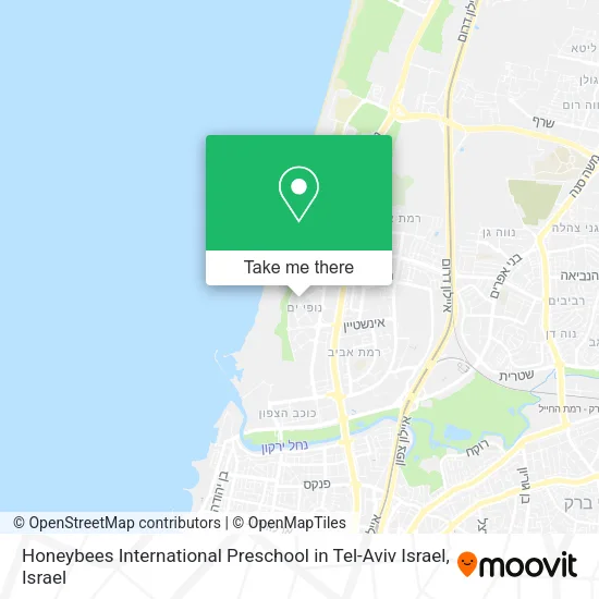 Карта Honeybees International Preschool in Tel-Aviv Israel