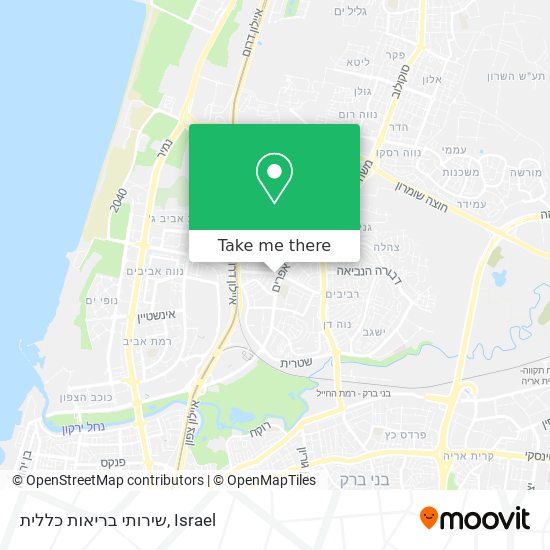 שירותי בריאות כללית map