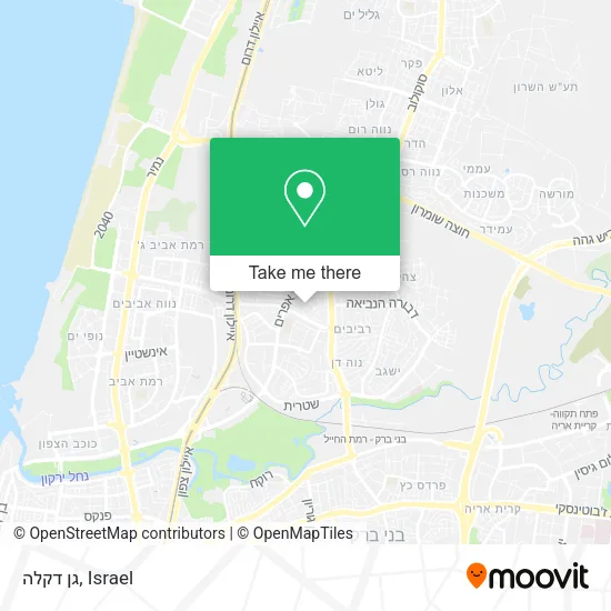 Карта גן דקלה