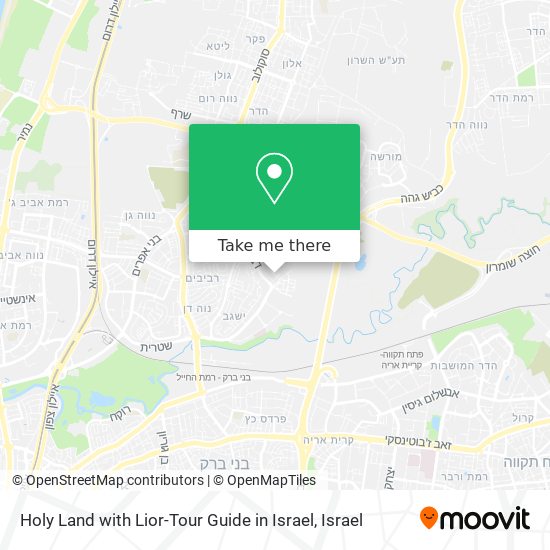 Holy Land with Lior-Tour Guide in Israel map