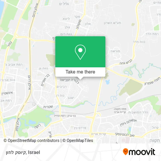 Карта קיוסק לוזון