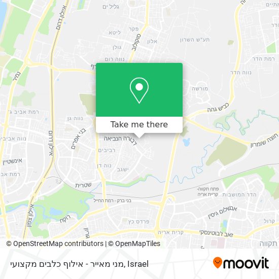 מני מאייר - אילוף כלבים מקצועי map