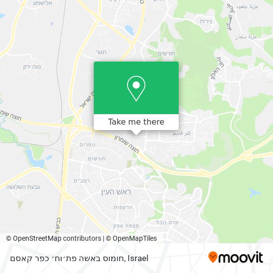חומוס באשה פת׳וח׳ כפר קאסם map