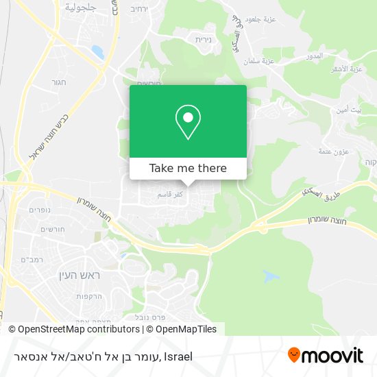 עומר בן אל ח'טאב/אל אנסאר map