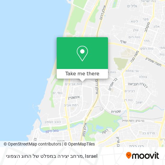 מרחב יצירה במפלט של החוג הצפוני map