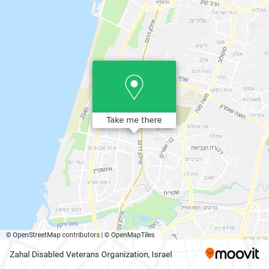 Zahal Disabled Veterans Organization map