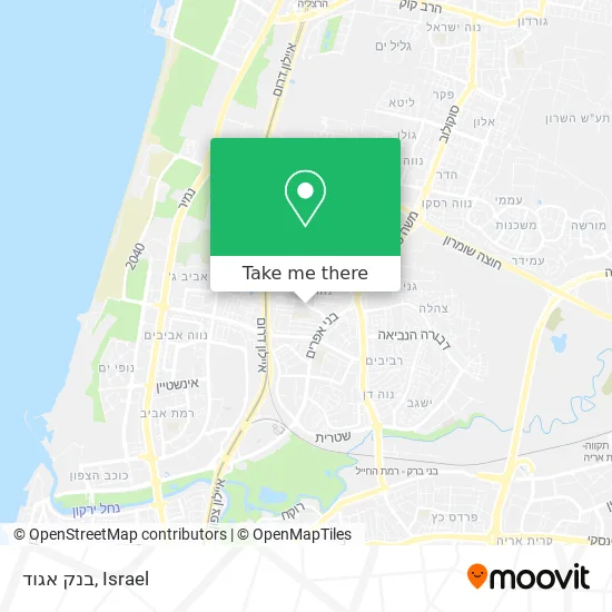 Карта בנק אגוד
