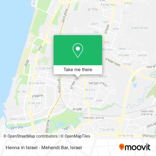 Карта Henna in Israel - Mehendi Bar