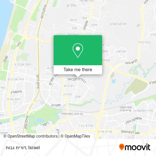 Карта דורית גבות