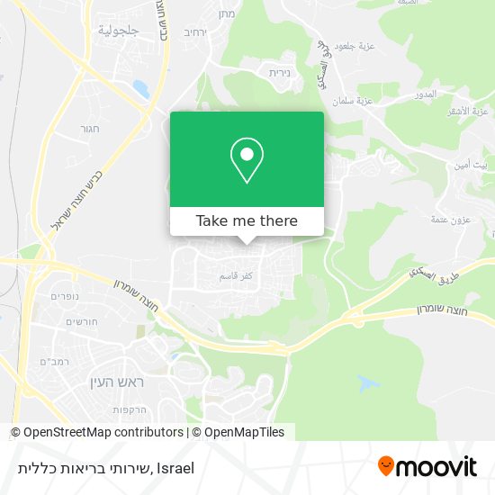 שירותי בריאות כללית map