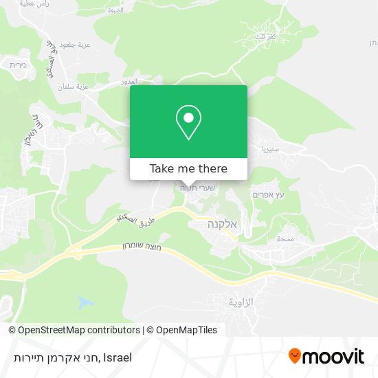 Карта חני אקרמן תיירות