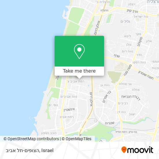 הצופים-תל אביב map