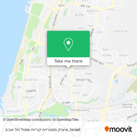 איציק מסגריית קריית שאול תל אביב map