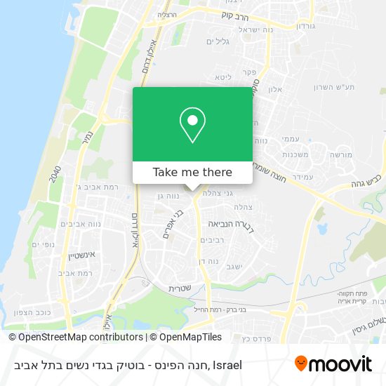 חנה הפינס - בוטיק בגדי נשים בתל אביב map