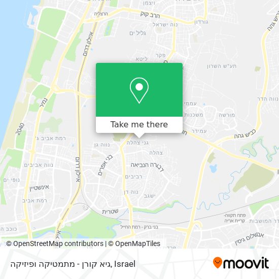 גיא קורן - מתמטיקה ופיזיקה map