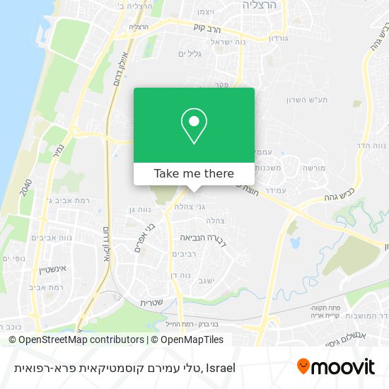 טלי עמירם קוסמטיקאית פרא-רפואית map