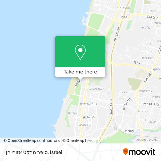 סופר מרקט אזורי חן map