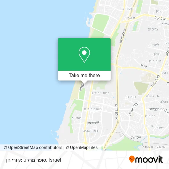 Карта סופר מרקט אזורי חן