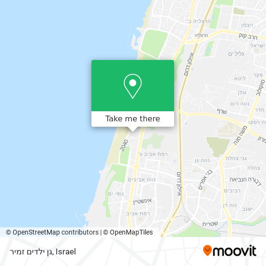 גן ילדים זמיר map