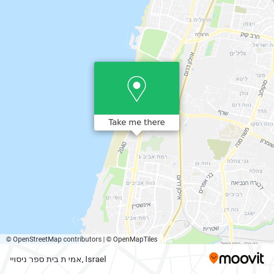 אמי ת בית ספר ניסויי map