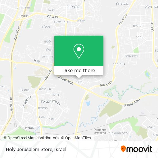 Holy Jerusalem Store map