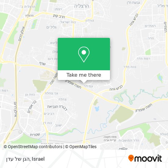 הגן של עדן map
