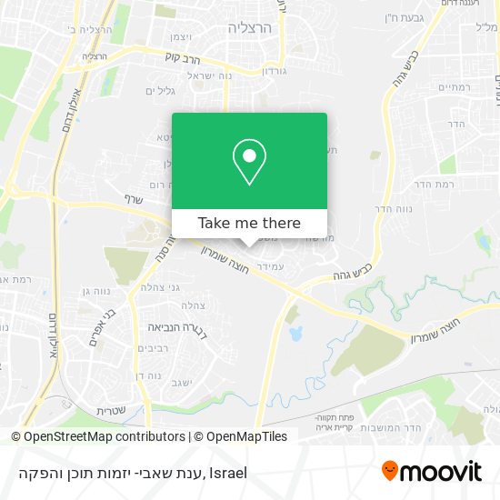 ענת שאבי- יזמות תוכן והפקה map