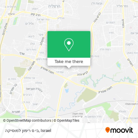 בי ס רימון למוסיקה map