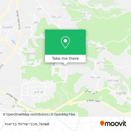 מכבי שירותי בריאות map