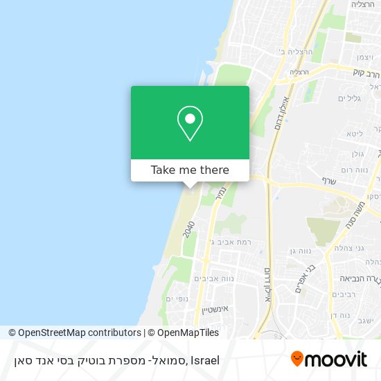 סמואל- מספרת בוטיק בסי אנד סאן map