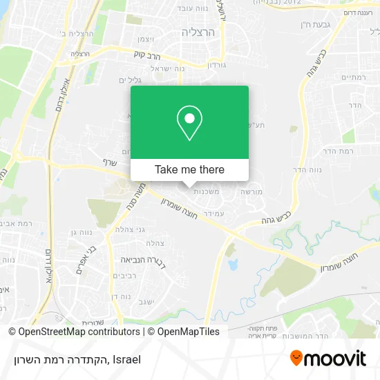 Карта הקתדרה רמת השרון