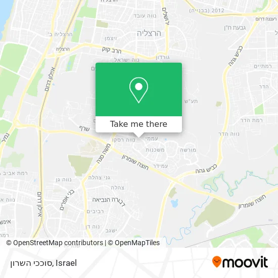 Карта סוככי השרון